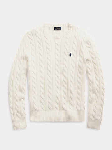 Polo Ralph Lauren Cable-Knit Sweater - White