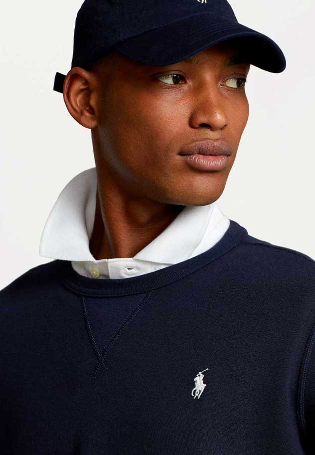 Polo Ralph Lauren Fleece Sweatshirt - Navy White Logo