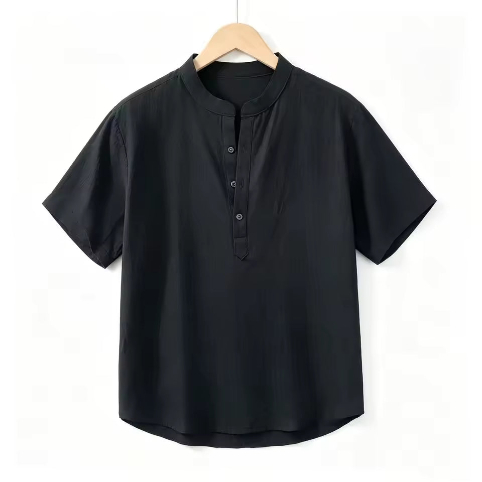 Modern Short Sleeve Henley Shirt