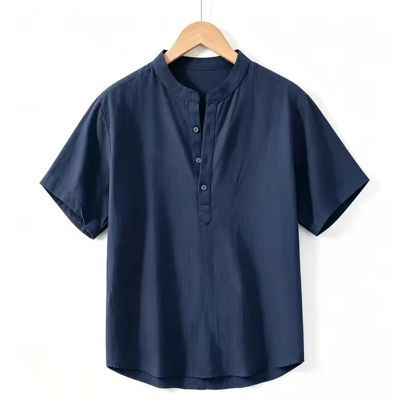 Modern Short Sleeve Henley Shirt