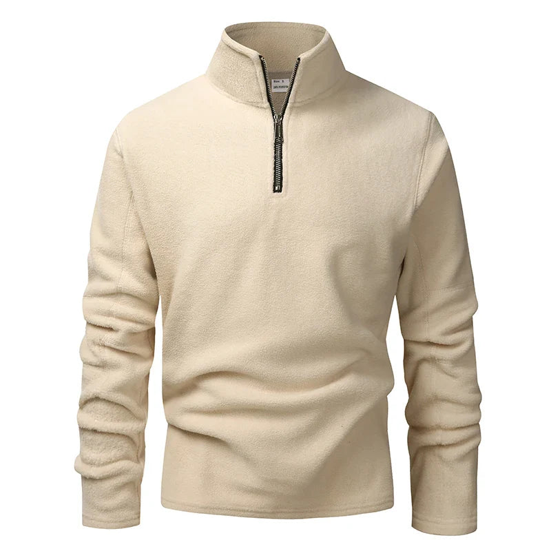 HALF-ZIP KNIT SWEATER