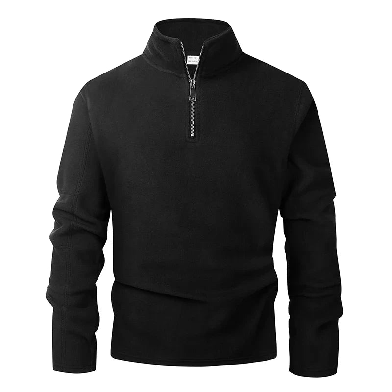 HALF-ZIP KNIT SWEATER