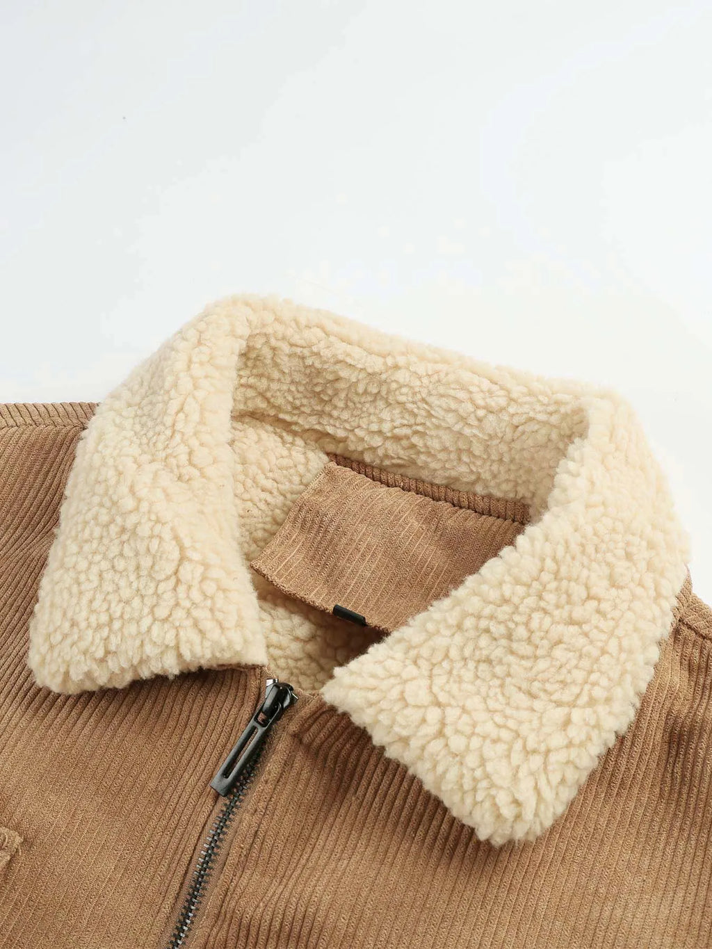 Warm Corduroy Jacket with Fleece Lining