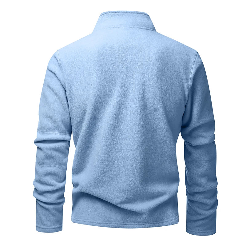 HALF-ZIP KNIT SWEATER