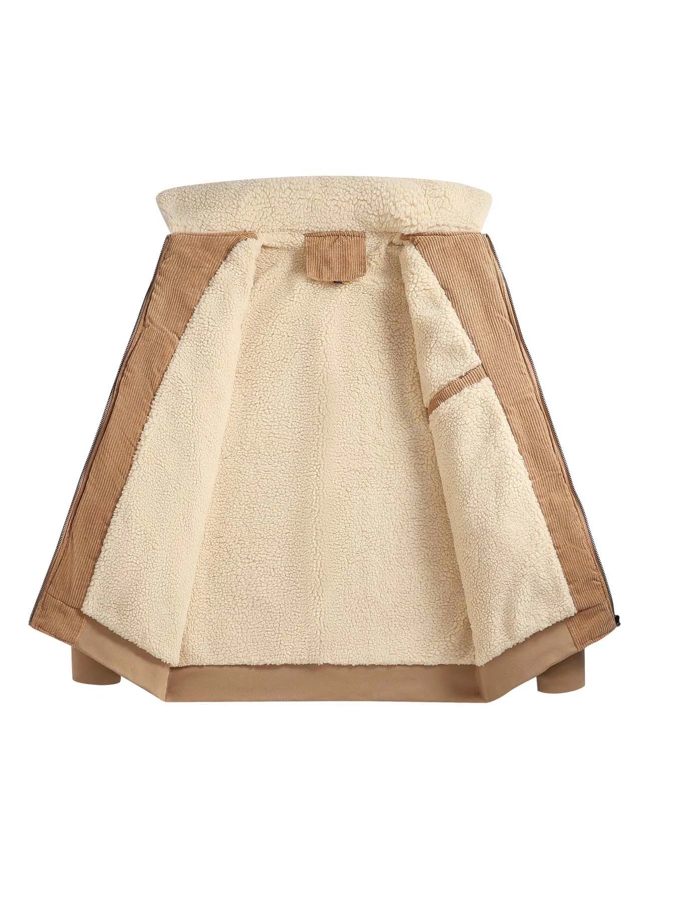 Warm Corduroy Jacket with Fleece Lining