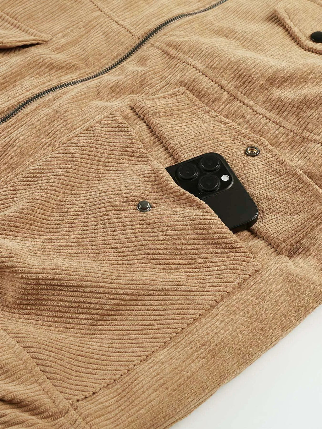 Warm Corduroy Jacket with Fleece Lining