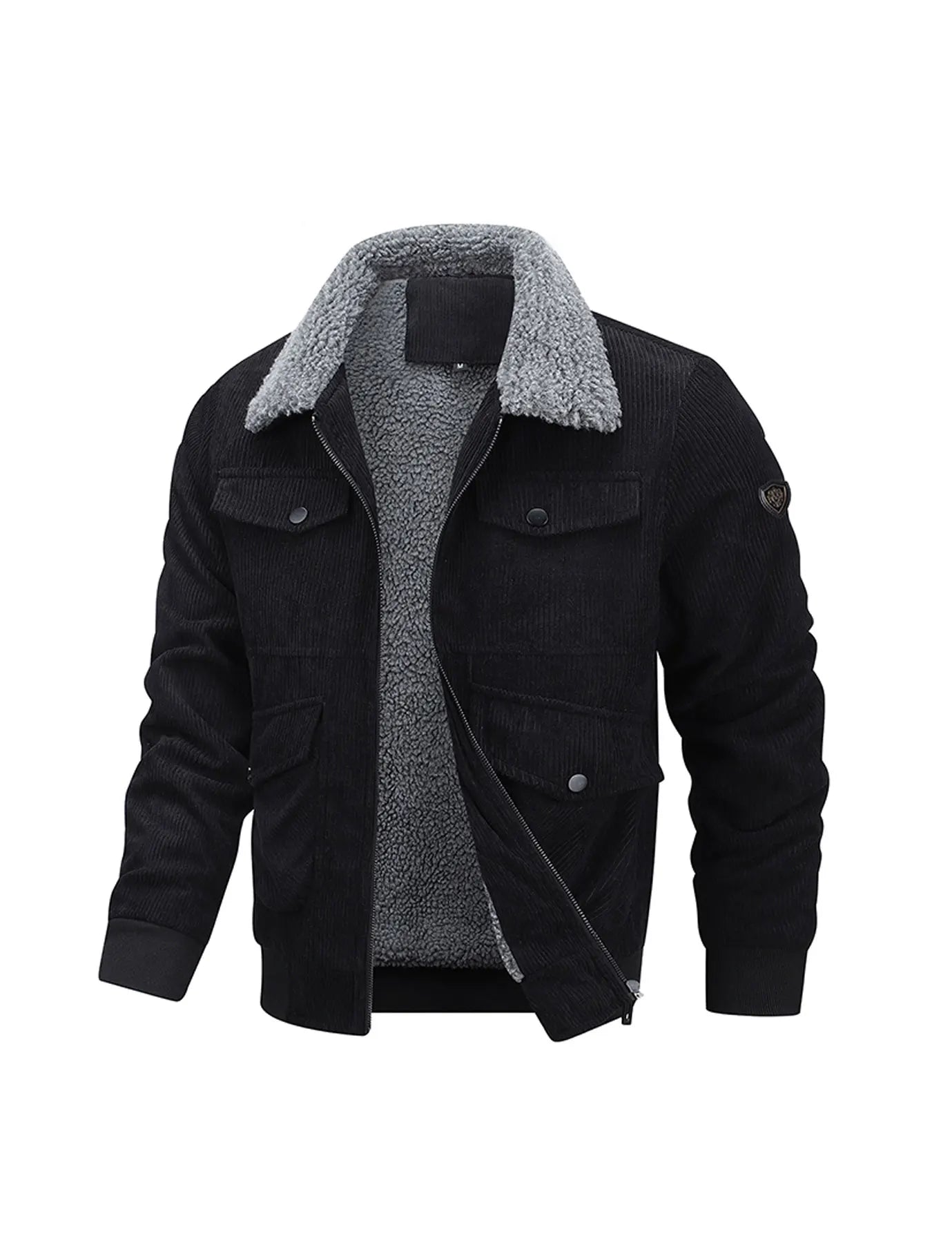 Warm Corduroy Jacket with Fleece Lining