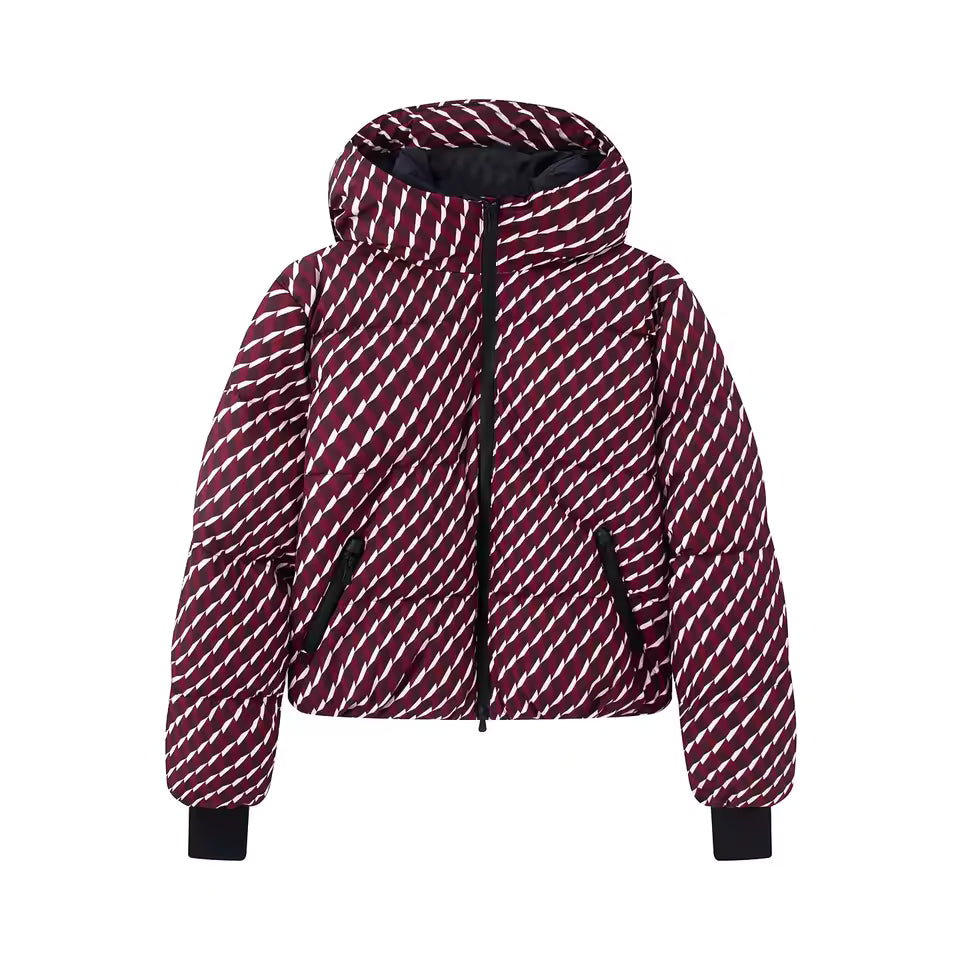 Hooded Printed Puffer Jacket