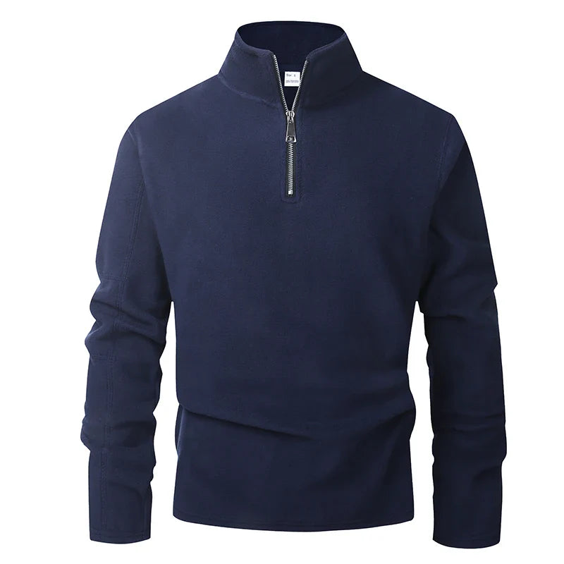 HALF-ZIP KNIT SWEATER