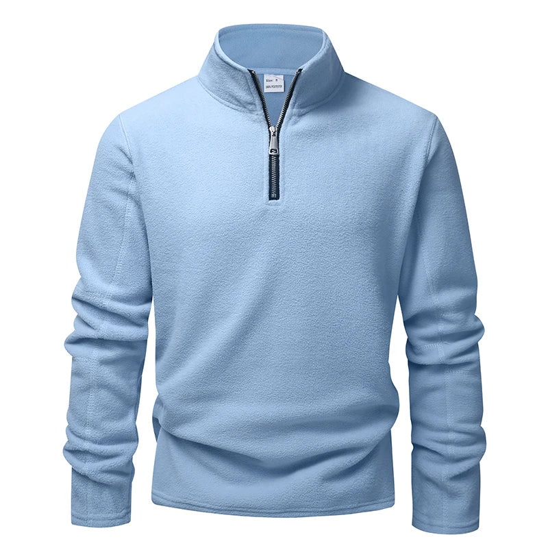 HALF-ZIP KNIT SWEATER