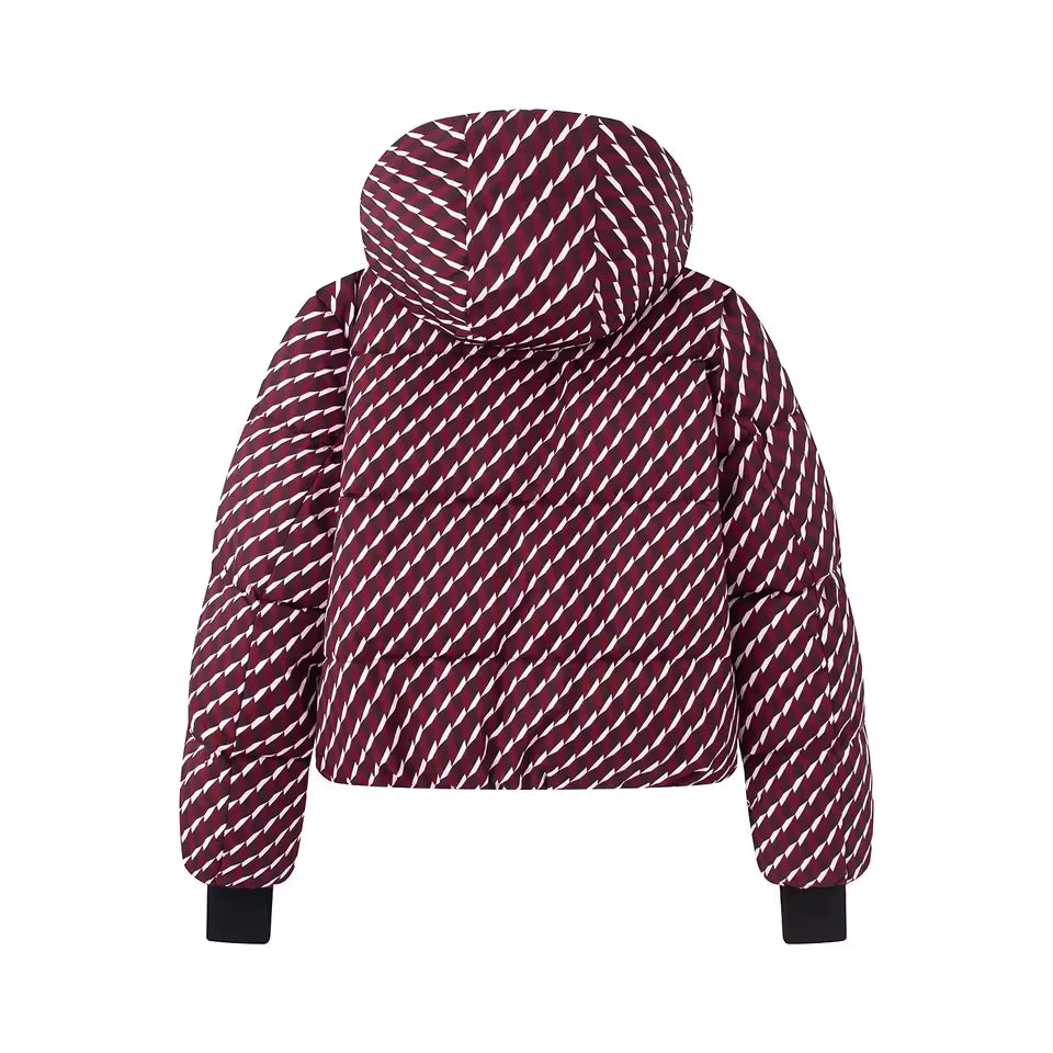 Hooded Printed Puffer Jacket