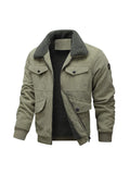 Warm Corduroy Jacket with Fleece Lining