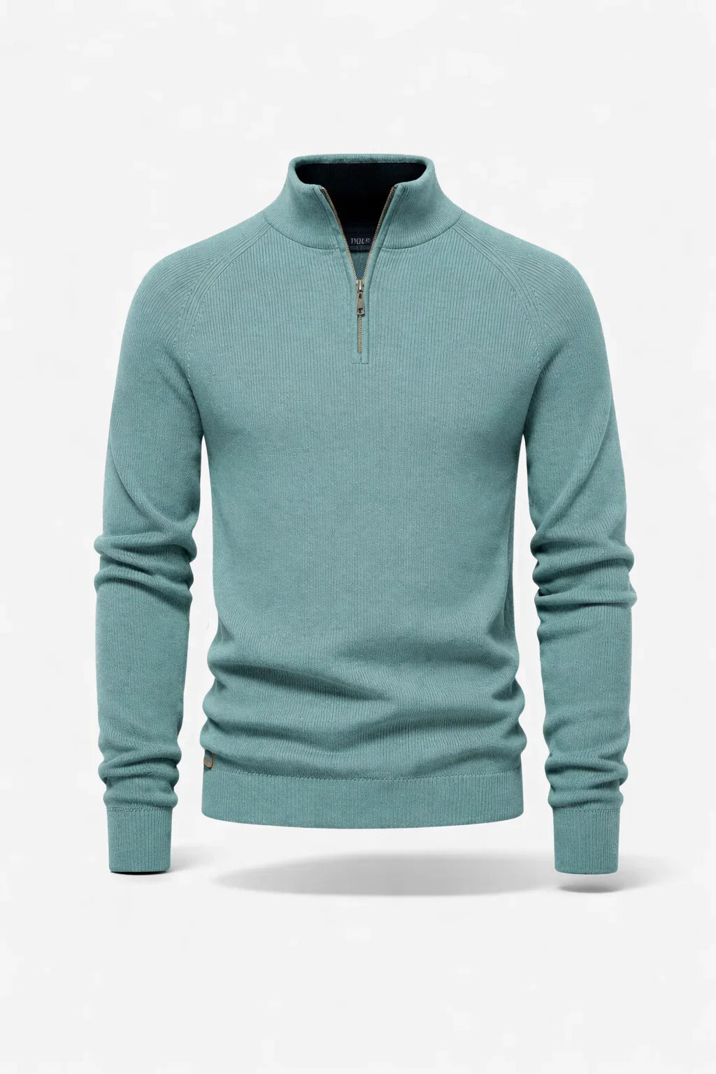 HALF-ZIP KNIT SWEATER